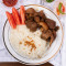 Double Pork Adobo Over Rice