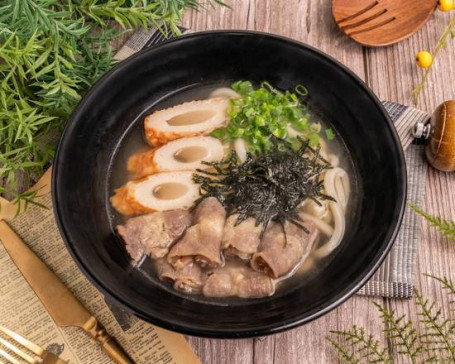 Rì Shì Chái Yú Niú Ròu Wū Lóng Miàn Japanese Stockfish And Beef Udon