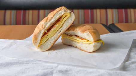 Breakfast Sandwich On Roll Bacon Cheese