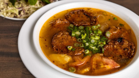 Noodle Soup With Fried Fish Cake/Crab Cake (Bún Chả Cá/Chả Cua)