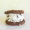 Double Chocolate Chip Cookies With Mint Chocolate Chip Ice Cream