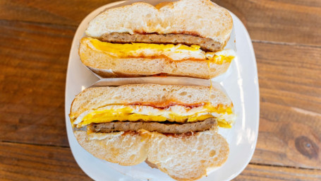 Sausage With Egg And Cheese Sandwich