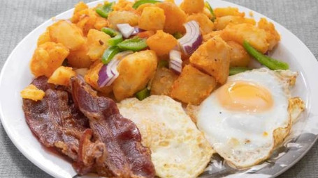 7. 2 Eggs Home Fries With Bacon Or Sausage