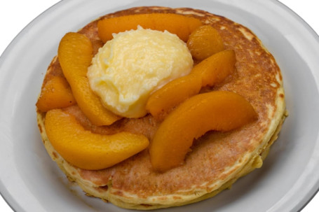 Pancake Con Crema Di Pesche Al Forno