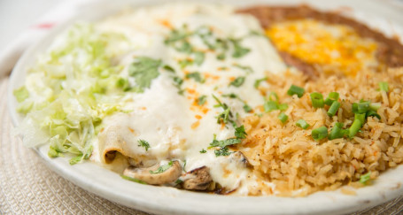 Mushroom Enchiladas Blancas