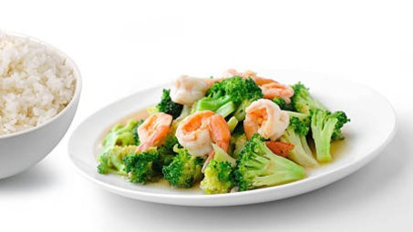 D8. Steamed Shrimps W. Broccoli