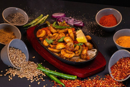 Sizzling Spicy Mushrooms