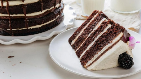 Chocolate Vanilla Layer Cake