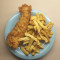 Large Haddock And Chips Box.