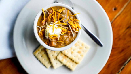 Bowl Of White Chicken Chili