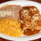 5. Two Enchiladas, Rice Beans