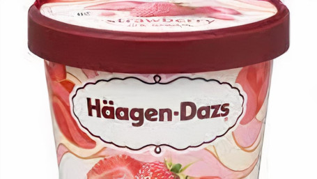 Haagen Dazs, Strawberry Ice Cream, 3.6 Oz. Cup