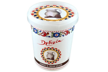 Delizia Cookies Cream Gelato 500Ml