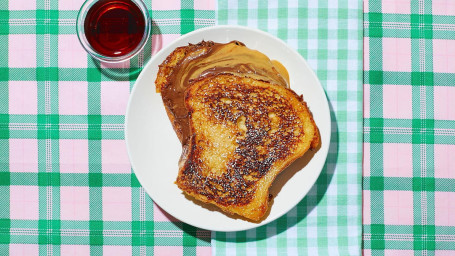 Le Peanut Butter And Nutella French Toast Sandwich