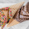 Decorated Waffle Cone With Rainbow Sprinkles