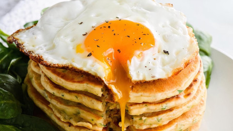 2. Pancakes (3Pcs), Eggs