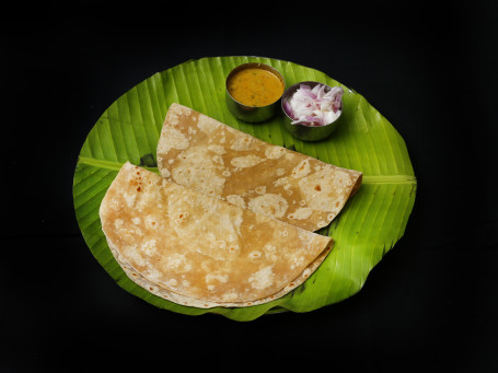 Chapathi (2 Pcs (Thin Soft Tawa Roasted Wheat Bread Served With Khurume.