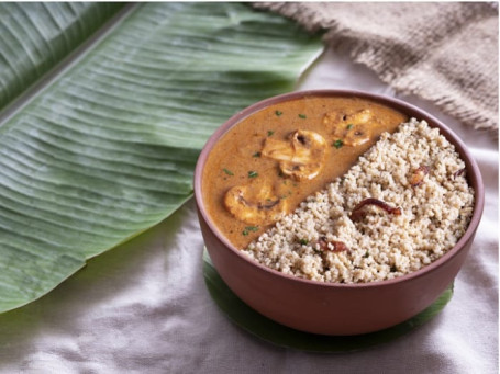 Millet Pulao With Kadai Mushroom