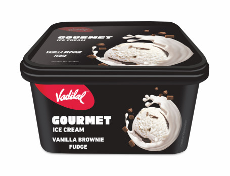 Cuvă De Înghețată Cu Vanilie Brownie Fudge (1 Litru)