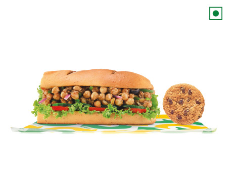 Cookie With Veg Sub Combo (15 Cm, 6 Inch)
