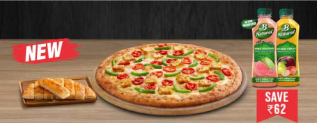 Pizza Juice Partnership Paneer Spl Comb (Meal For 2)
