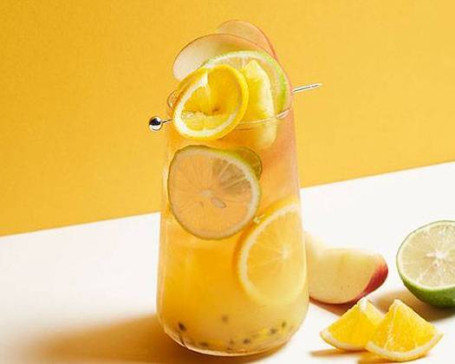 Guāng Guǒ Chá Lěng Rè Jiē Yí Yellow Fruit Tea