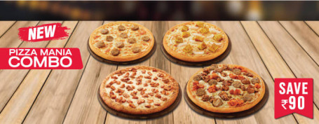 Masă Pentru 4: Combo De Petrecere A Pizza Mania Fără Legume