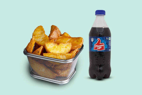 Potato Wedges And Thums Up (By Faasos)