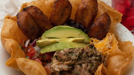 Pork Mojo Tortilla Bowl