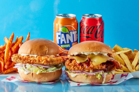 The Bangin' Burger Meal Deal For 2 :