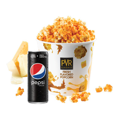 Popcorn Kaas Regular Pepsi Zwart Blik