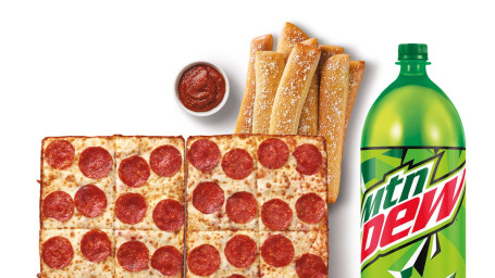 Detroit-Style Deep Dish Meal Deal With Mountain Dew