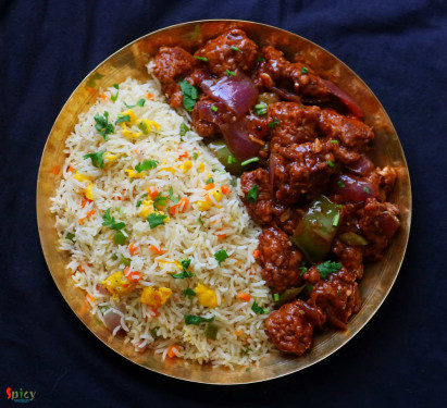 Egg Fried Rice Chilli Chicken