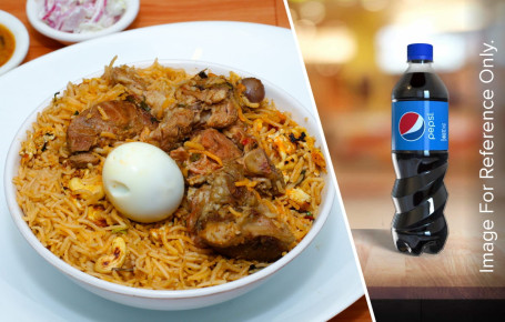 Mutton Biryani With Pepsi (500Ml)