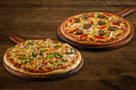 Combo Cu Două Pizza Medii Clasice-Non-Vegetale.