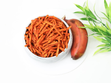 Organic Red Banana Finger Chips 150Gm