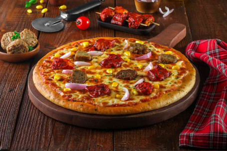 Gehaktbal Bbq Kip Pizza [Medium]