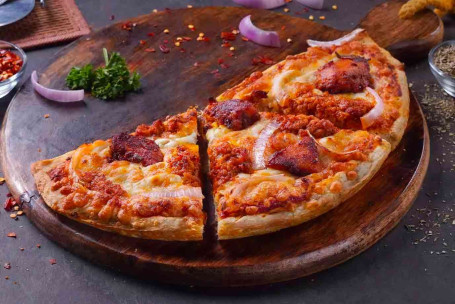 Chicken Kheema, Tikka Tandoori Cheese Semizza [Half Pizza]