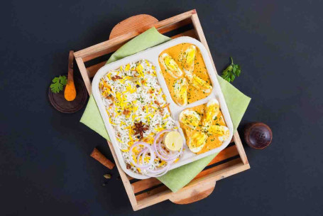 Mughlai Egg Curry Ris Madpakke
