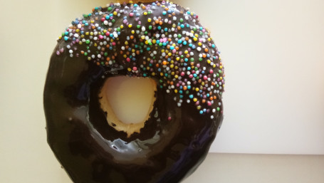 Dark Chocolate Rainbow Donut