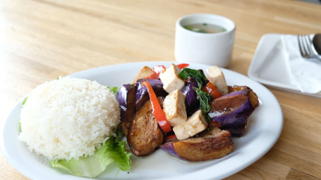 Eggplant (Served With Jasmine Rice)