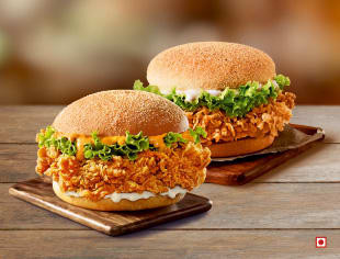 Blandet Chicken Zinger Burger Doubles