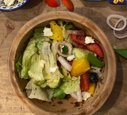 Greek Salad In Lemon Herb Dressing Vegan, Gluten-Free)
