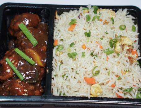 Egg Fried Rice With Chilli Chicken (3 Pcs)