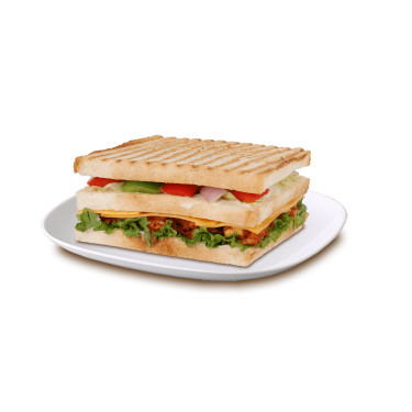 Sandwich Met Gegrilde Groenten En Kaas