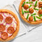 Crea Il Tuo Gusto Divertente Scatola Combinata Di 2 Pizze Non Veg