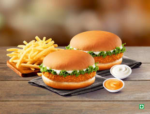 2 X Veg Krispers Burger Posiłek