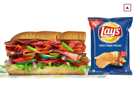 Chips With Non Veg Sub Combo (15 Cm, 6 Inch)