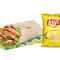 Chips Med Ikke-Vegetarisk Signatur Wrap-Kombination