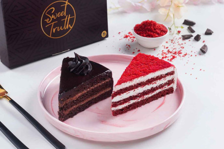 Ciasto Czekoladowo-Truflowe Red Velvet (Pudełko 2 Szt.)